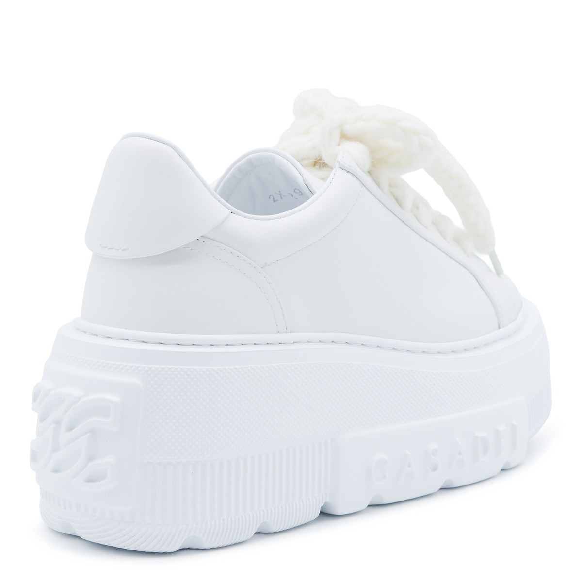 WHITE LEATHER SNEAKERS