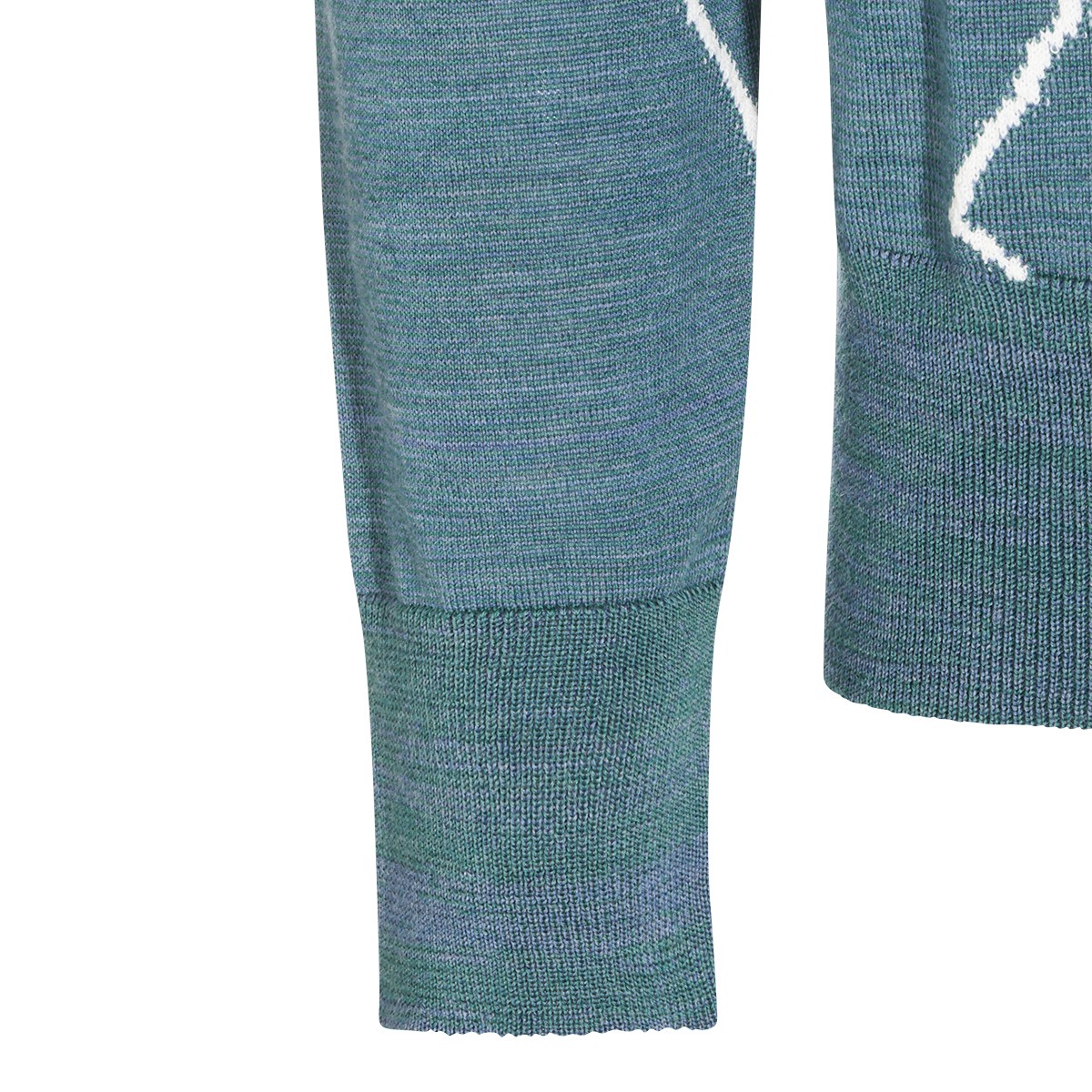 MULTICOLOR WOOL ARGYLE JUMPER