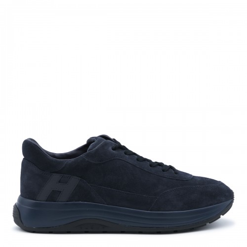 BLUE LEATHER HI-LIGHT SNEAKERS