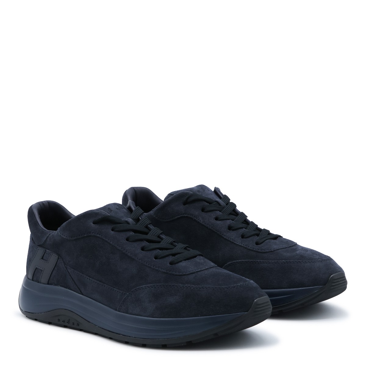 BLUE LEATHER HI-LIGHT SNEAKERS