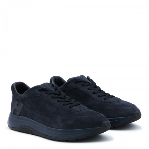 BLUE LEATHER HI-LIGHT SNEAKERS