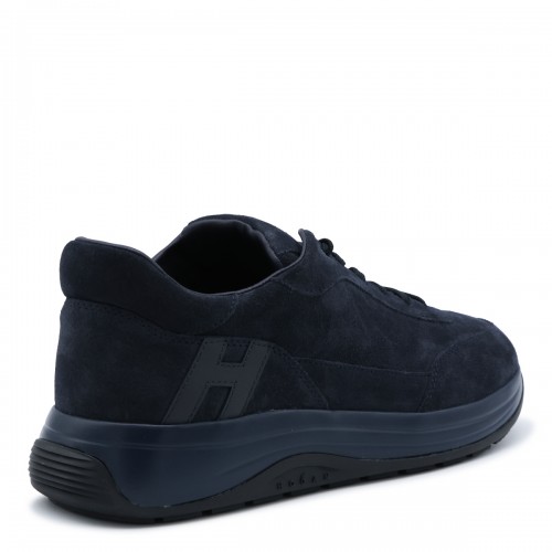 BLUE LEATHER HI-LIGHT SNEAKERS