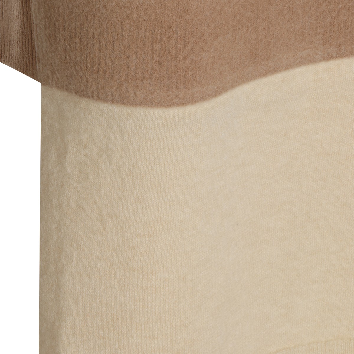 CAMEL VIRGIN WOOL VEST SWEATER