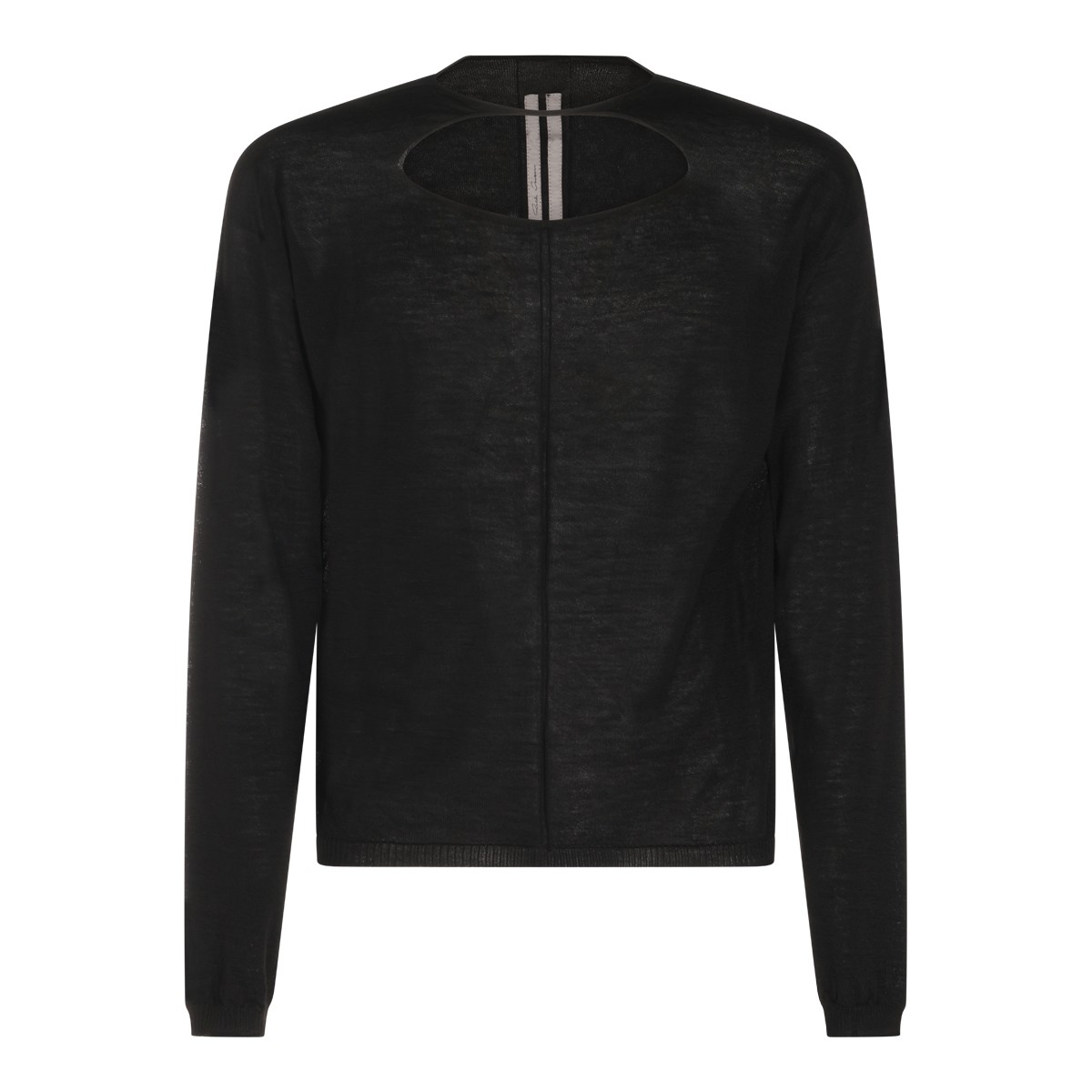 BLACK VIRGIN WOOL SWEATER