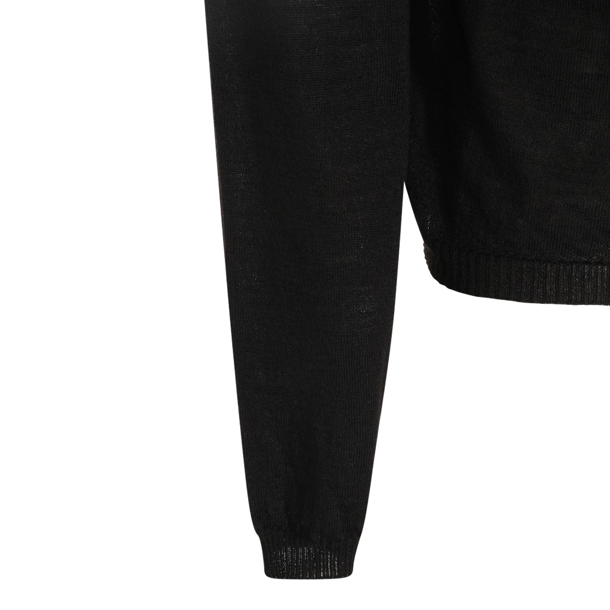 BLACK VIRGIN WOOL SWEATER
