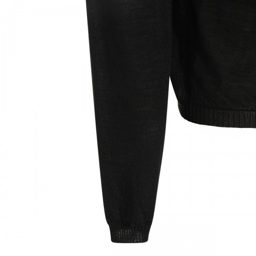 BLACK VIRGIN WOOL SWEATER