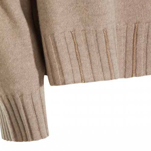 MOKA VIRGIN WOOL AND SILK BLEND SWEATER