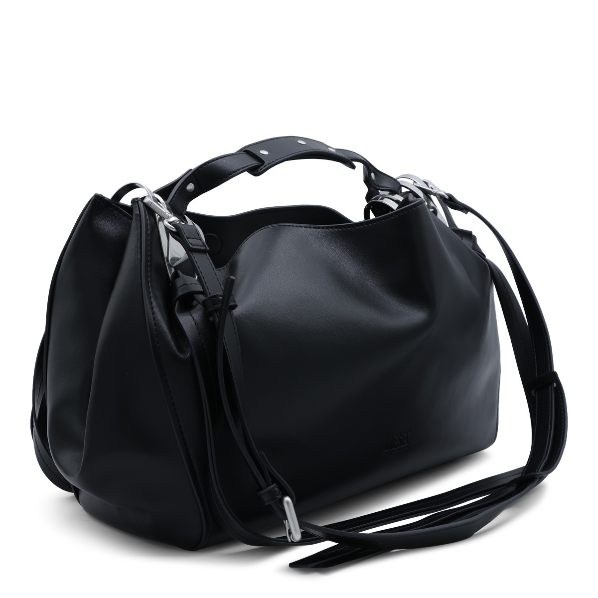 BLACK KNOT D TOP HANDLE BAG