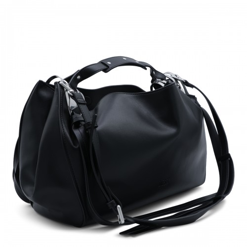 BLACK KNOT D TOP HANDLE BAG