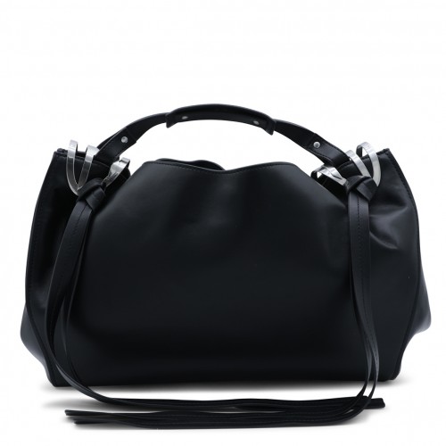 BLACK KNOT D TOP HANDLE BAG