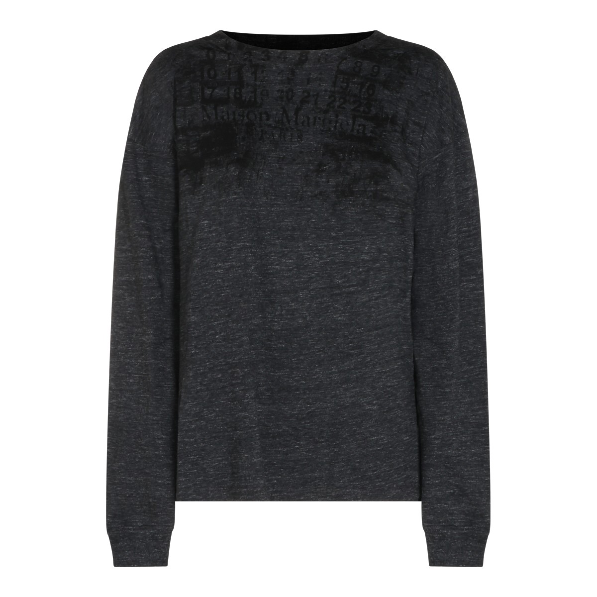 DARK GREY COTTON T-SHIRT