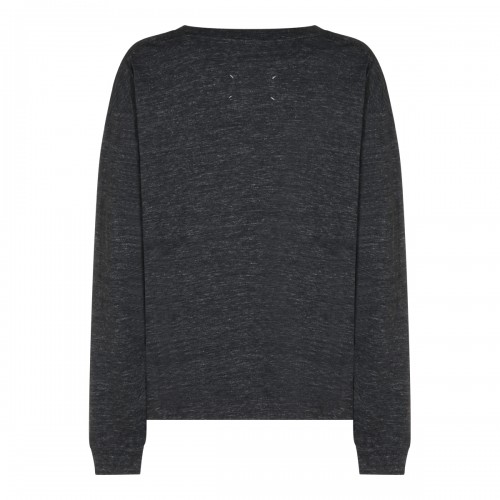 DARK GREY COTTON T-SHIRT