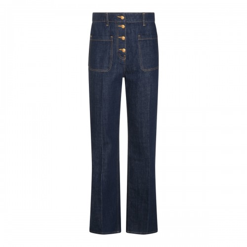 DARK BLUE COTTON JEANS