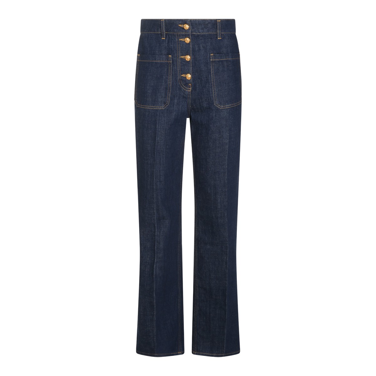 DARK BLUE COTTON JEANS