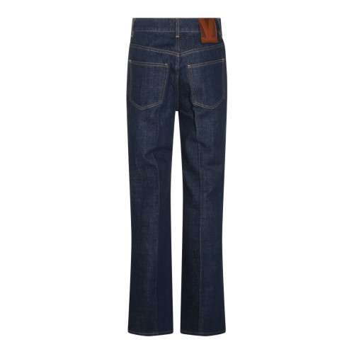 DARK BLUE COTTON JEANS 2