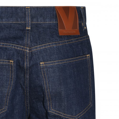 DARK BLUE COTTON JEANS