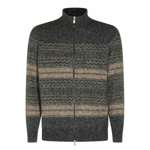 BROWN WOOL KNITWEAR