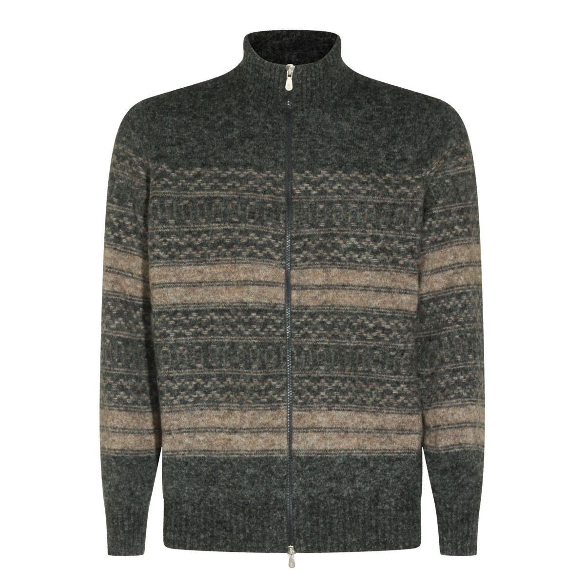 BROWN WOOL KNITWEAR
