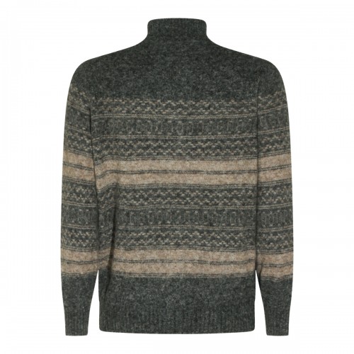 BROWN WOOL KNITWEAR