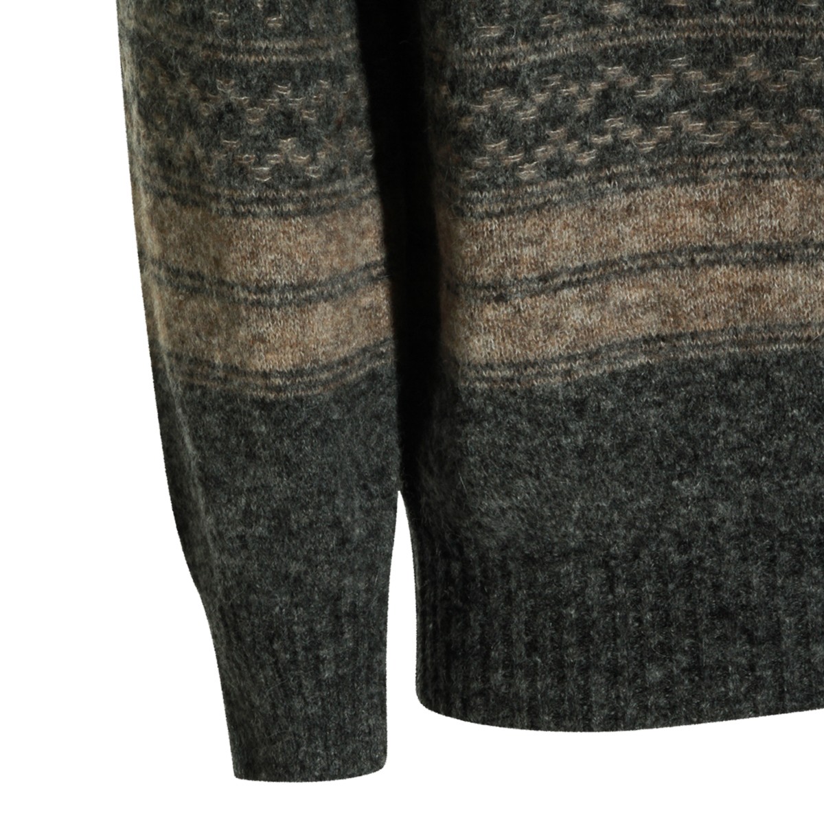 BROWN WOOL KNITWEAR