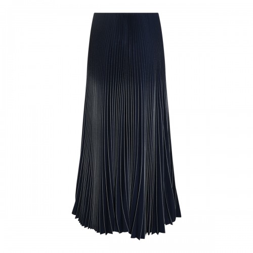 BLACK PLEATED LONG SKIRT 2