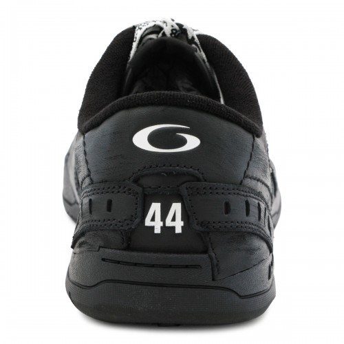 BLACK LEATHER HAMPTONS WORN-OUT SNEAKERS