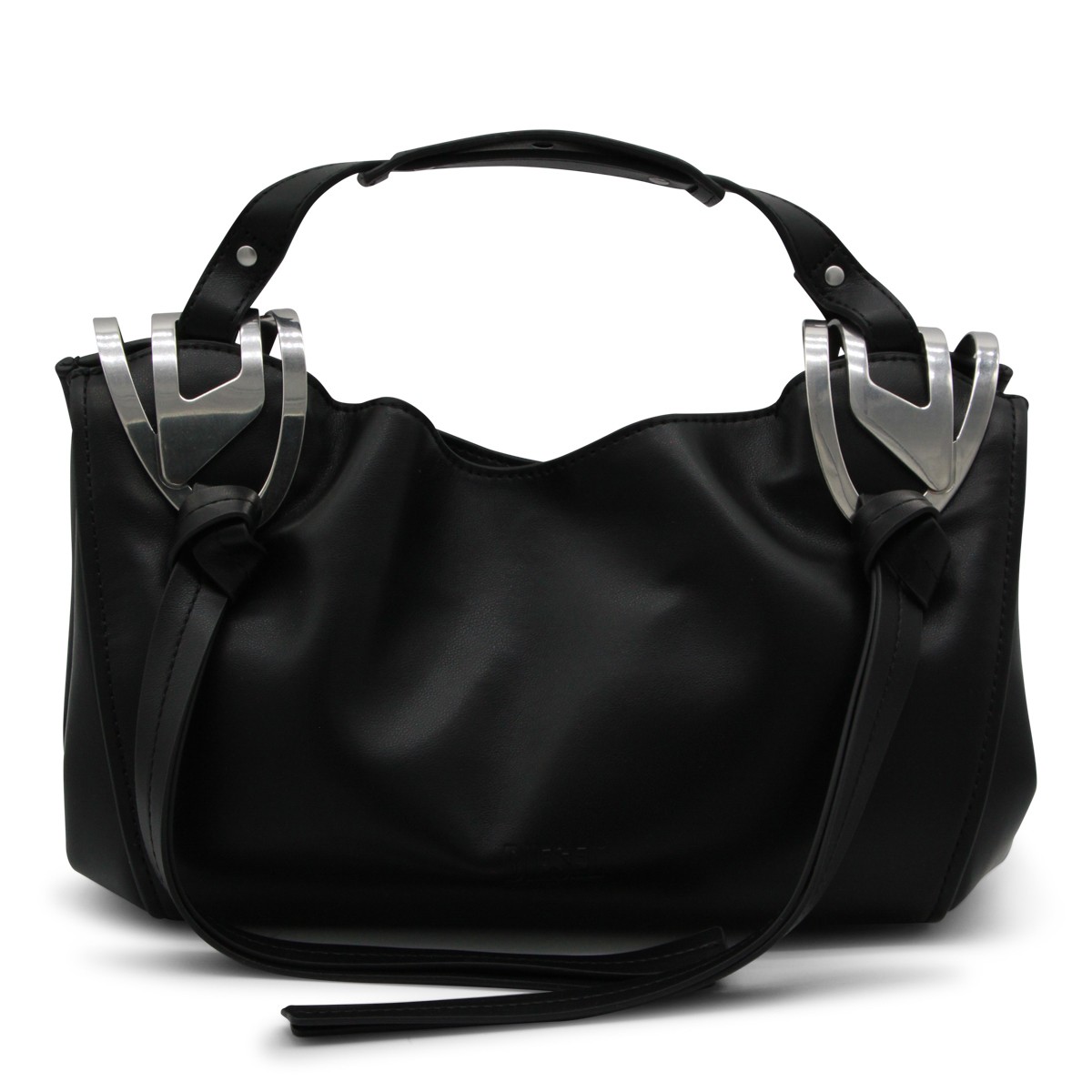 BLACK KNOT-D S TOP HANDLE BAG