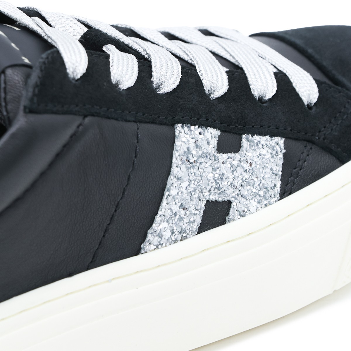 BLACK AND SILVER LEATHER CROSSWIND...