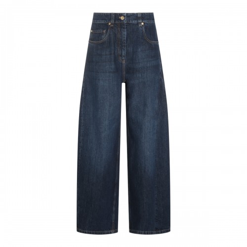 DARK BLUE DENIM BALOON JEANS