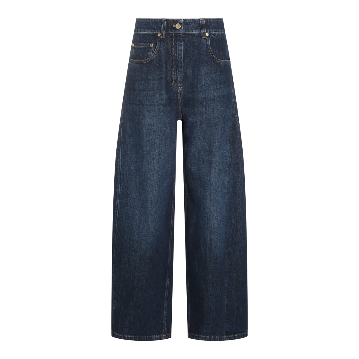 DARK BLUE DENIM BALOON JEANS