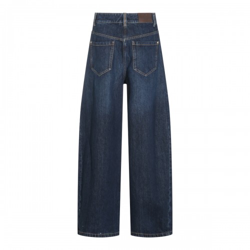 DARK BLUE DENIM BALOON JEANS 2