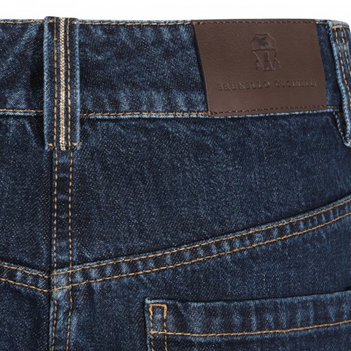 DARK BLUE DENIM BALOON JEANS