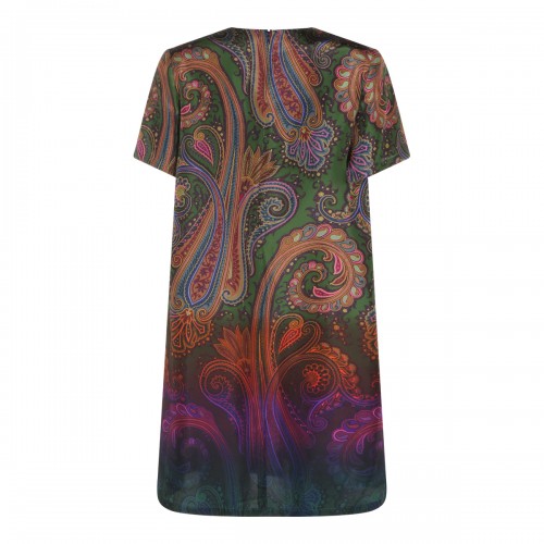 MULTICOLOR SILK A DRESS