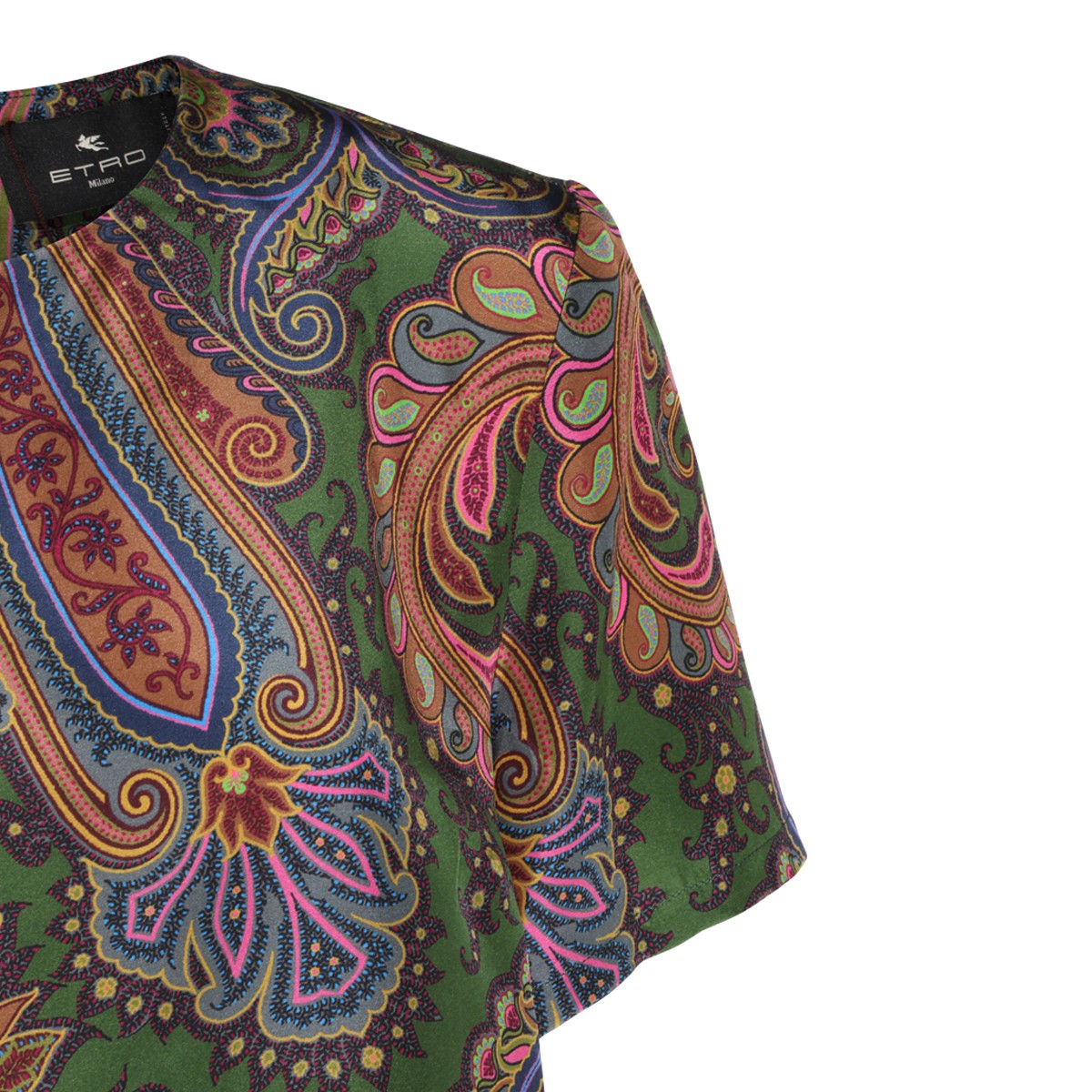MULTICOLOR SILK A DRESS