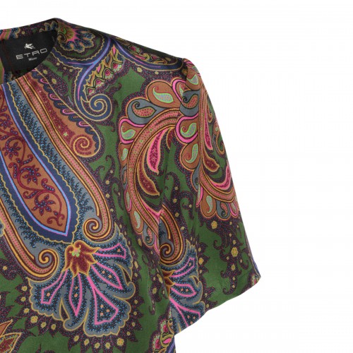 MULTICOLOR SILK A DRESS