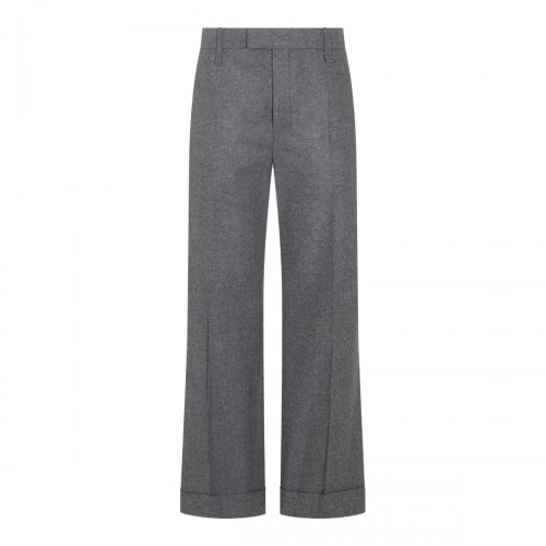GREY VIRGIN WOOL PANTS