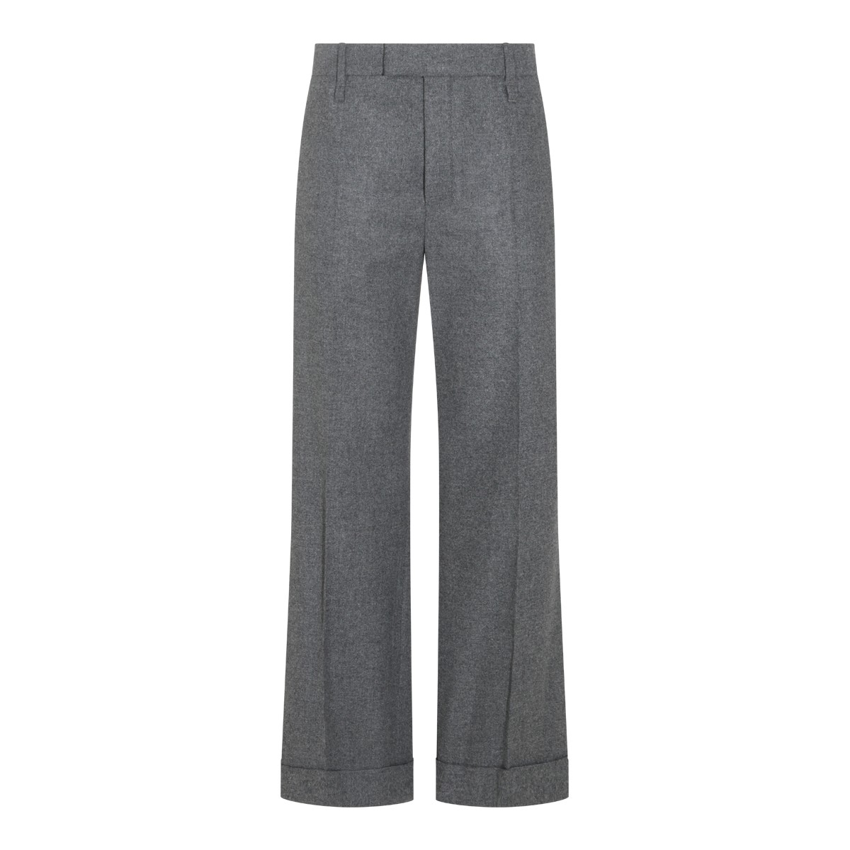 GREY VIRGIN WOOL PANTS