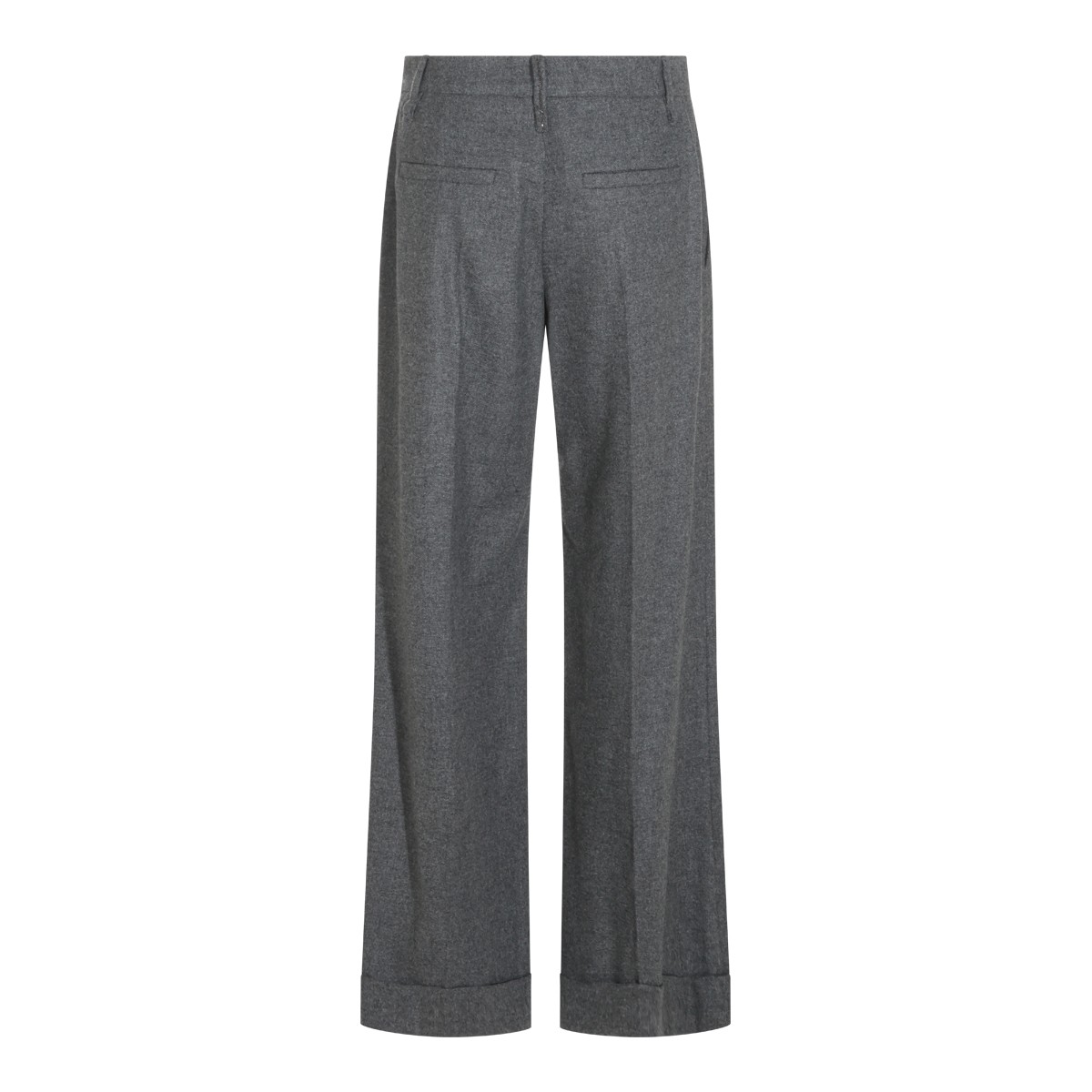 GREY VIRGIN WOOL PANTS