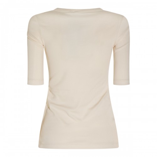 IVORY COTTON STRETCH TOP 2