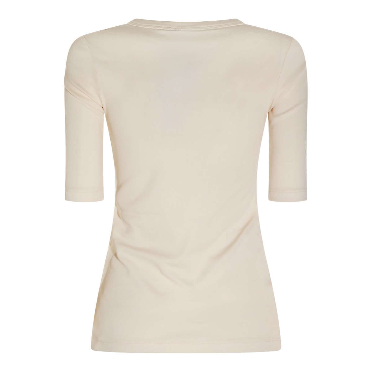IVORY COTTON STRETCH TOP