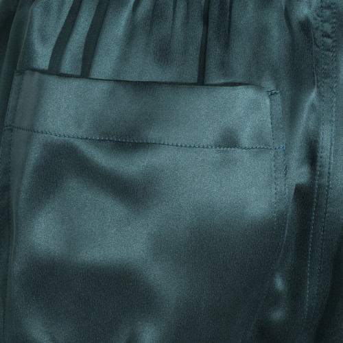 TEAL SILK PANTS