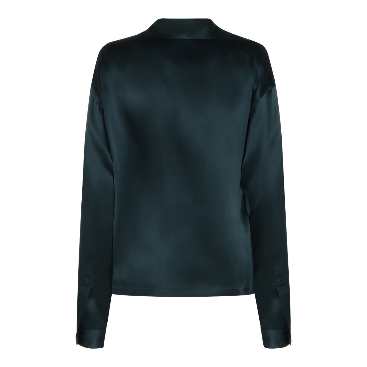 TEAL SILK SHIRT