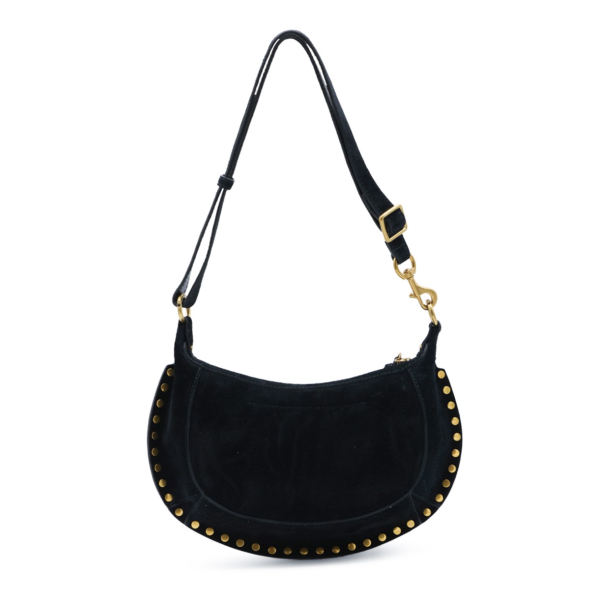 BLACK SUEDE OSKAN CROSSBODY BAG
