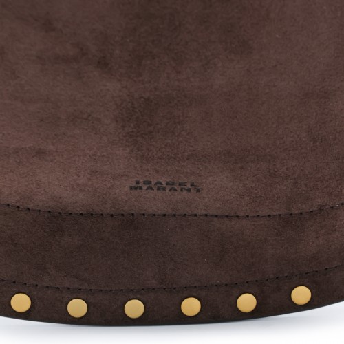 COFFEE SUEDE OSKAN SHOULDER BAG