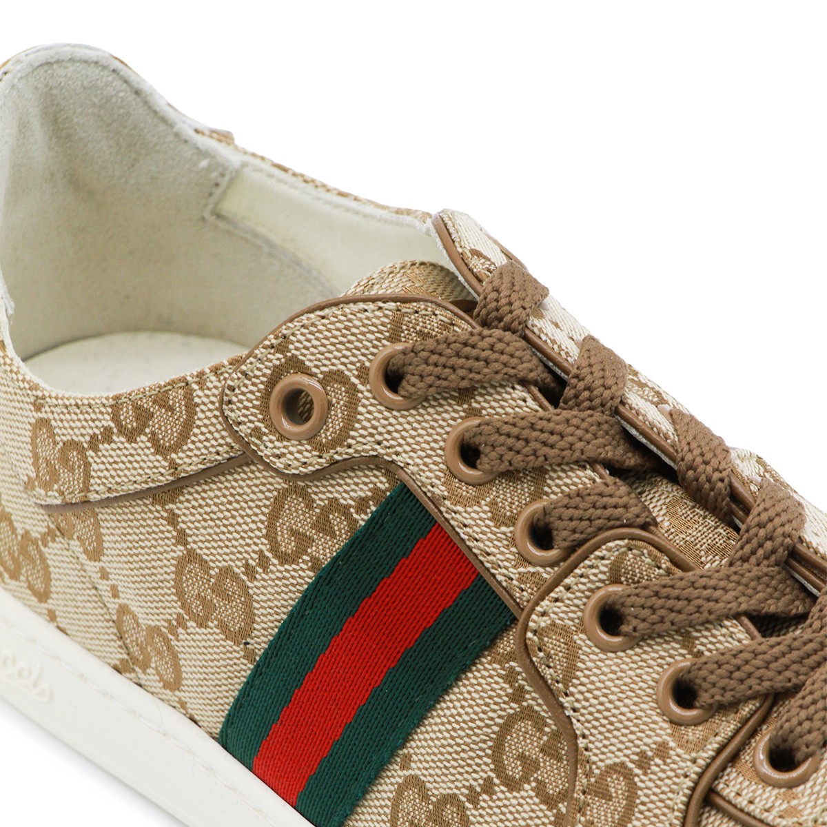 BEIGE EBONY STRETCH SNEAKERS