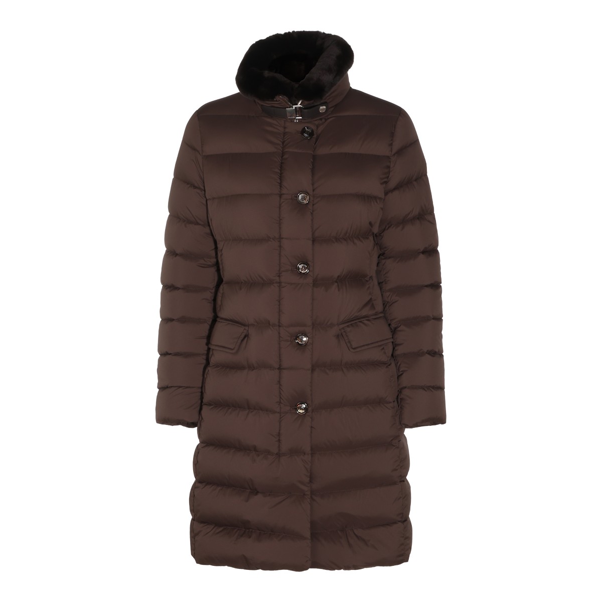 BROWN PUFFER VETIVER S-3 DOWN JACKET