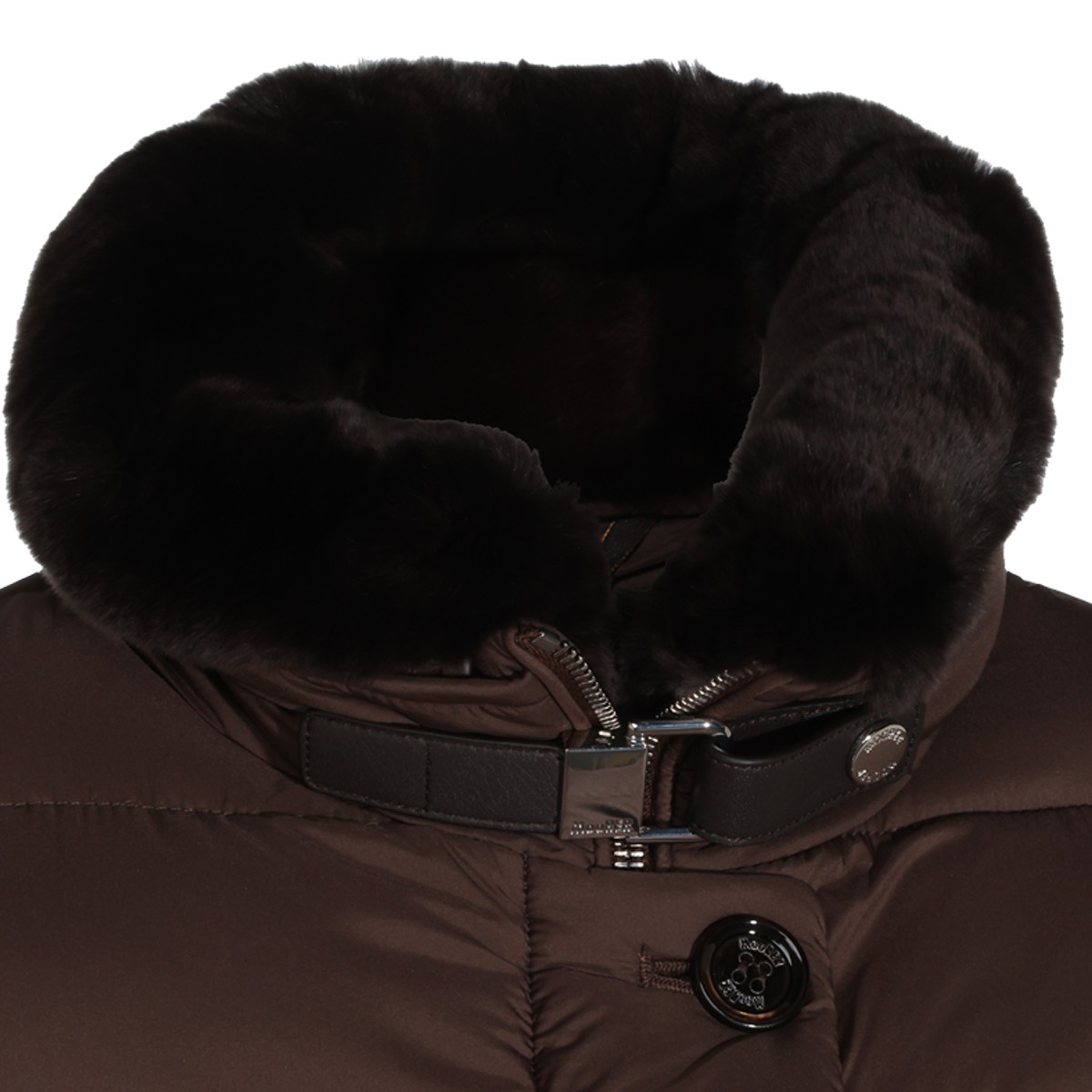 BROWN PUFFER VETIVER S-3 DOWN JACKET