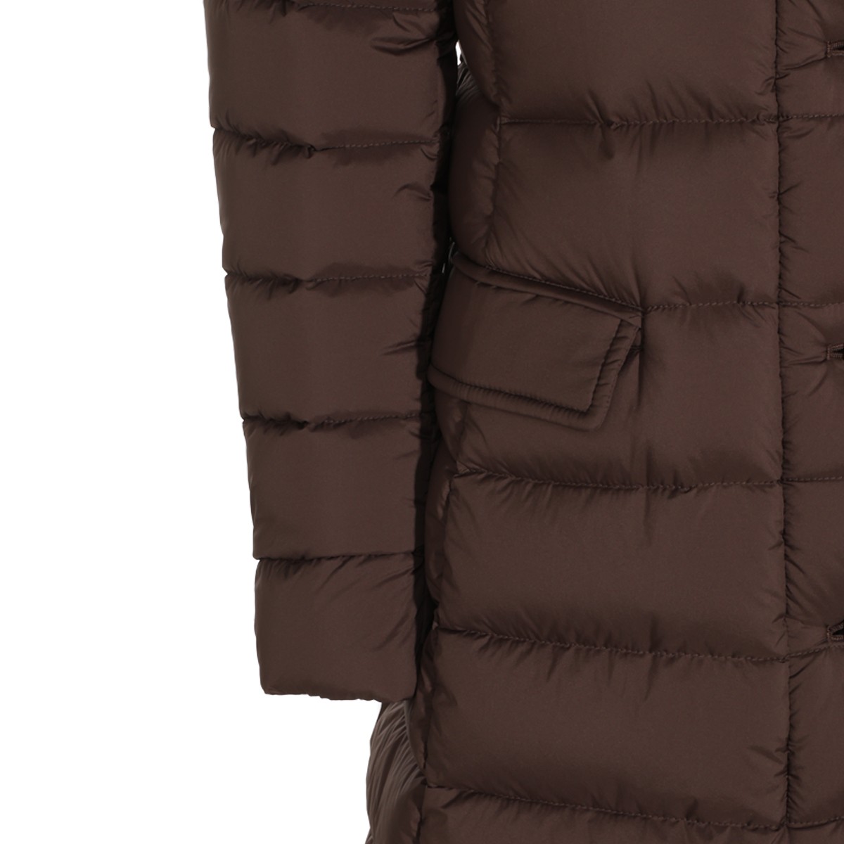 BROWN PUFFER VETIVER S-3 DOWN JACKET