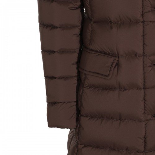 BROWN PUFFER VETIVER S-3 DOWN JACKET