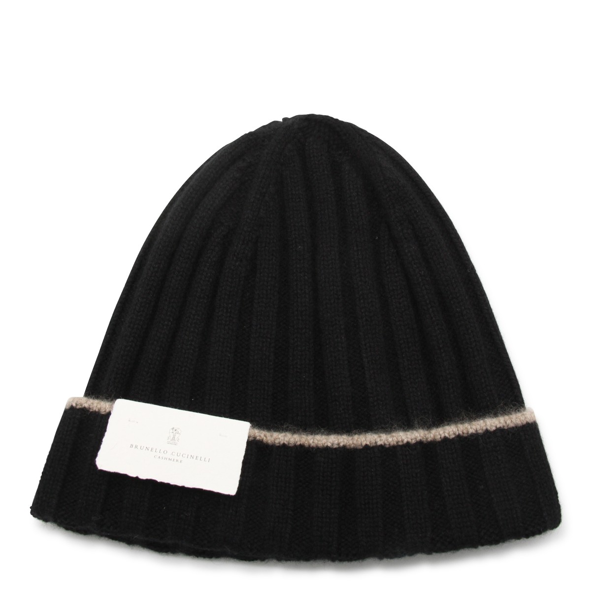 BLACK CASHMERE BEANIE